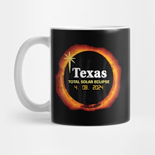 Texas Solar Eclipse 2024 Totality April 8 Men Women Kids Mug